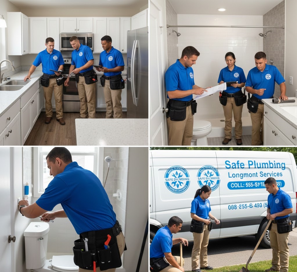 Safe Plumbing Longmont Services Professional Plumber at Work